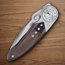 CRKT Walker Folding Knife 3" Stainless Steel Blade Black/Brown G10 Handle