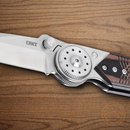 CRKT Walker Folding Knife 3" Stainless Steel Blade Black/Brown G10 Handle