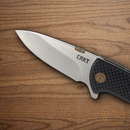 CRKT Avant Folding Knife 3.13" 8Cr14MoV Steel Blade Black Carbon Fiber/G10 Handle
