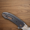 CRKT Avant Folding Knife 3.13" 8Cr14MoV Steel Blade Black Carbon Fiber/G10 Handle