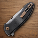 CRKT Avant Folding Knife 3.13" 8Cr14MoV Steel Blade Black Carbon Fiber/G10 Handle