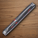 CRKT Forebear Slip Pocket Knife 12C27 Sandvik Steel Blade Black/Red G10 Handle