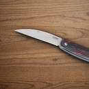 CRKT Forebear Slip Pocket Knife 12C27 Sandvik Steel Blade Black/Red G10 Handle