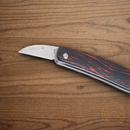 CRKT Forebear Slip Pocket Knife 12C27 Sandvik Steel Blade Black/Red G10 Handle