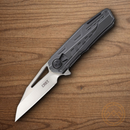 CRKT Raikiri Folding Knife 3.75" Stainless Steel Blade Black Aluminum Handle