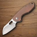 CRKT Pilar Folding Knife 2.38" 8Cr13MoV Steel Blade Copper/2Cr13stainless Handle
