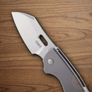 CRKT Pilar Folding Knife 2.38" 8Cr13MoV Steel Blade Gray 2Cr13 Stainless Handle
