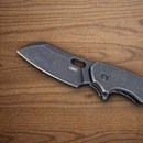 CRKT Pilar Large Folding Knife 2.63" 8Cr13MoV Steel Blade Black Stainless Handle