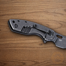 CRKT Pilar Large Folding Knife 2.63" 8Cr13MoV Steel Blade Black Stainless Handle