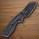 CRKT Pilar Large Folding Knife 2.63" 8Cr13MoV Steel Blade Black Stainless Handle