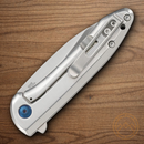 CRKT Delineation Folding Knife 3" 8Cr13MoV Steel Blade Silver Stainless Handle