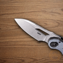 CRKT Attaboy Folding Knife 2.75" D2 Tool Steel Blade Black/Blue GRN Handle