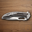 CRKT Ikoma Fossil Folding Knife 3.38" 8Cr13MoV Steel Blade Two-Tone G10 Handle