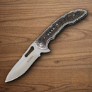 CRKT Ikoma Fossil Folding Knife 3.88" 8Cr13MoV Steel Blade Two-Tone G10 Handle