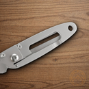 CRKT PECK Folding Knife 1.75" 420J2 Steel Blade Silver 2Cr13 Stainless Handle