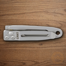 CRKT PECK Folding Knife 1.75" 420J2 Steel Blade Silver 2Cr13 Stainless Handle