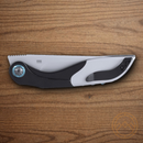 CRKT Fial Folding Knife 3.63" 12C27 Sandvik Steel Blade Black/Gray Stainless Handle