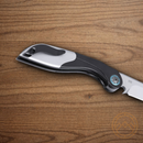 CRKT Fial Folding Knife 3.63" 12C27 Sandvik Steel Blade Black/Gray Stainless Handle