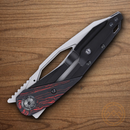 CRKT Nucleus Folding Knife 3.13" 12C27 Sandvik Steel Blade Black Stainless/G10 Handle