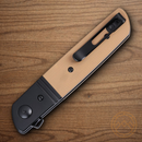 CRKT Bamboozled Folding Knife 3.38" D2 Tool Steel Blade Tan G10 Handle