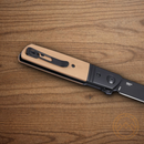 CRKT Bamboozled Folding Knife 3.38" D2 Tool Steel Blade Tan G10 Handle