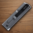 CRKT Minimal Folding Knife 2" Stainless Steel Blade Black Stainless Handle
