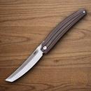 CRKT Ancestor Folding Knife 3.63" D2 Tool Steel Blade Black/Brown G10 Handle