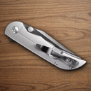 CRKT Oxcart Folding Knife 3" AUS-8  Steel Blade Gray Stainless Handle