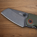 CRKT Overland Folding Knife 2.25" D2 Tool Steel Blade OD Green/Black G10/Stainless Handle