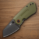CRKT Overland Folding Knife 2.25" D2 Tool Steel Blade OD Green/Black G10/Stainless Handle