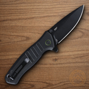 CRKT Dextro Folding Knife 3.13" D2 Tool Steel Blade Black Aluminum Handle