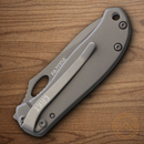 CRKT Pazoda 2 Folding Knife 2.13" 8Cr13MoV Steel Blade Brushed 2Cr13 Stainless Handle