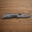 CRKT Pazoda Folding Knife 2.63" 8Cr13MoV Steel Blade Brushed 2Cr13 Stainless Handle