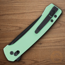 CRKT Q Compact Folding Knife 3" 14C28N Sandvik Steel Blade Mint Green Nylon Handle