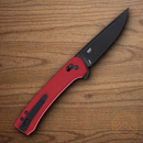 CRKT Q Compact Folding Knife 3" 14C28N Sandvik Steel Blade Red Nylon Handle