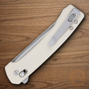 CRKT Q Compact Folding Knife 3" 14C28N Sandvik Steel Blade White Nylon Handle