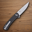 CRKT Q Compact Folding Knife 3" 14C28N Sandvik Steel Blade Black Nylon Handle