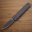 CRKT CEO Folding Knife 2.38" D2 Tool Steel Blade Black Aluminum Handle