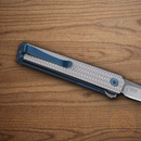 CRKT CEO Folding Knife 2.25" 12C27 Sandvik Steel Blade Silver Aluminum Handle