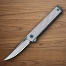 CRKT CEO Folding Knife 2.25" 12C27 Sandvik Steel Blade Silver Aluminum Handle