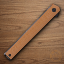 CRKT CEO Folding Knife 3.38" AUS-8 Steel Blade Brown GRN Handle