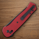 CRKT Sero Crossbar Folding Knife 3" S35VN Steel Blade Red GRN Handle