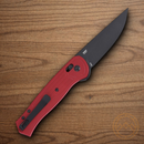 CRKT Sero Crossbar Folding Knife 3" S35VN Steel Blade Red GRN Handle