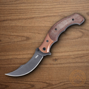 CRKT Ritual Folding Knife 3.25"  12C27 Sandvik Steel Blade Brown Micarta Handle