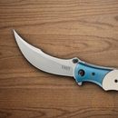 CRKT Ritual Folding Knife 4.38" 12C27 Sandvik Steel Blade Ivory Micarta Handle
