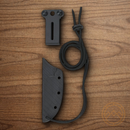 CRKT Testy Fixed Knife 2.38" 420J2 Steel Blade Textured Stainless Handle