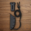 CRKT Testy Fixed Knife 2.38" 420J2 Steel Blade Textured Stainless Handle