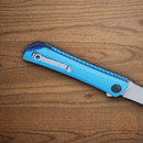 CRKT Kalbi Folding Knife 3" Stainless Steel Blade Blue Aluminum Handle