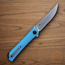 CRKT Kalbi Folding Knife 3" Stainless Steel Blade Blue Aluminum Handle