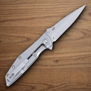 CRKT Slag Folding Knife 3" D2 Tool Steel Blade Bead Blast Stainless Handle